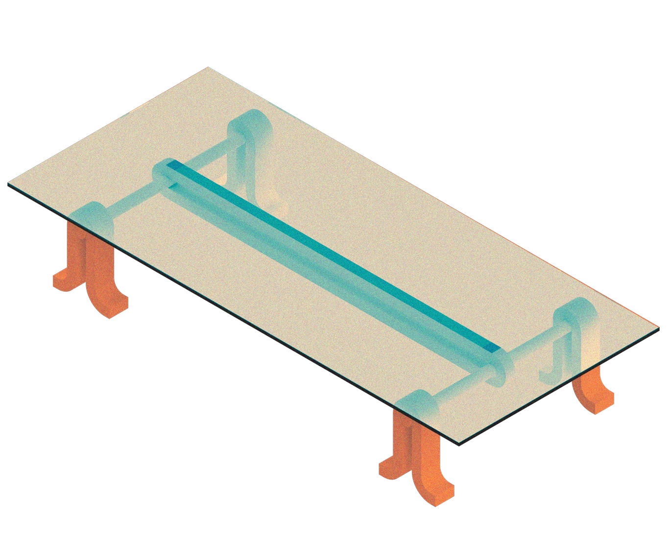 3D stylized rendering of the Loop Table