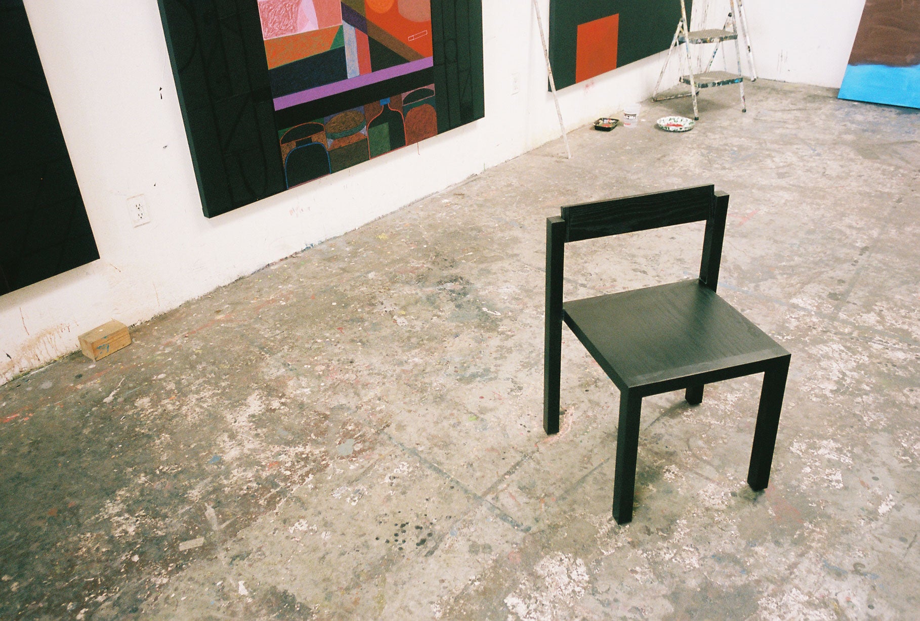 Black anything chair shot in the gallery