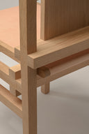 Close-up of the joining and grain detail on the Tall Boy chair